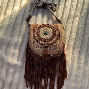 Montana West Circular Design Crossbody Bag  NWT